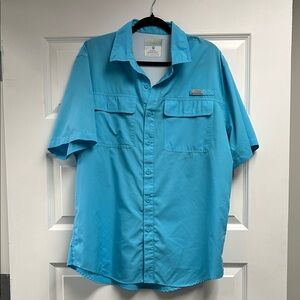Aqua Short Sleeve Casual Shirt